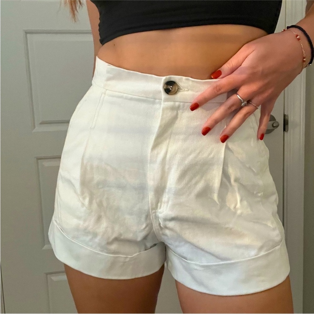 Zara Women's White Shorts